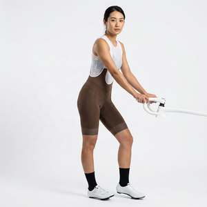 Cuissard unisexe marron ajusté en Spandex, anti-humidité, écologique, respirant, coupe courte, pour le cyclisme - ROLEIN - Product Image 2