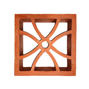Lightweight Red Terracotta Facade Bricks Clay Building Breeze <b>Block</b> for House, Cafe & Office Decoration - Product Image 1