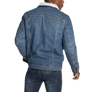 Veste en jean haute performance pour homme, design classique, look streetwear, couleur unie, look élégant, veste pour homme - Product Image 2