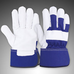 Gants de travail de sécurité en cuir de vachette fendu OEM, robustes, écologiques, respirants, vente en gros, approvisionnement en usine, logo personnalisé - Product Image 1