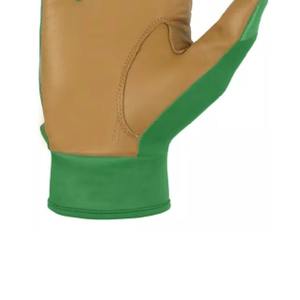 Gants de frappe de baseball en cuir de qualité supérieure, ajustables, confortables, pour l'entraînement sportif, unisexe, logo personnalisé. - Product Image 5