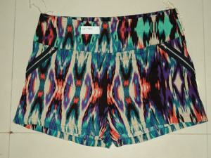 Pantalones cortos estampados para mujer con bolsillos de buena calidad 100% algodón rayón pantalones cortos para mujer suave de talla grande fabricante y proveedor a granel - Product Image 5