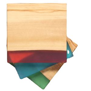 Meilleur prix Made Wood & Resin avec des sous-verres personnalisés polis de haute qualité 4 pcs set vente chaude 2023 - Product Image 3