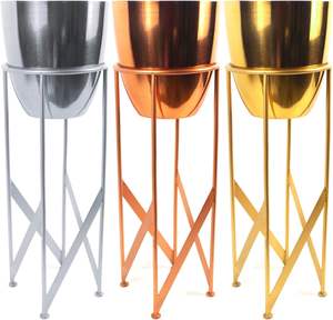 Customized Design <b>Table</b> Top Decoration Metal Flower <b>Vase</b> Handmade Design Metal Flower <b>Vase</b> Wholesale Manufacturer Exporter - Product Image 2