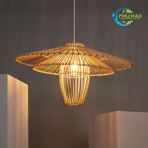 LUSTRES DE LANTERNE EN BAMBOU ROTIN Tissé Parfait pour l'intérieur et l'extérieur Décor à la maison Salle à manger Resort Jardin Personnalisation - Product Image 6