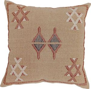 Softer Moraccan Vintage Geometric Patterned Handwoven Cotton Cushion Cover Stylish Soft Decorative <b>Outdoor</b> Living Room Cushion - Product Image 1