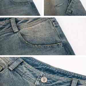 Pantalones Vaqueros Anchos y Holgados, Transpirables, con Apariencia Clásica de Lavado Ácido, Estilo Nostálgico y Cómodo - Product Image 5