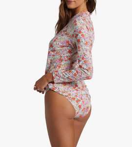 Maillot de bain rash guard pour femme haute performance, imprimé par sublimation, protection anti-UV, respirant, séchage rapide, écologique - Product Image 2