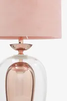 Lampe de table en verre simple de taille personnalisée avec perles en bois Éclairage décoratif pour la maison moderne pour mariage Noël pour un usage domestique
