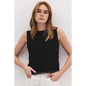 Chemise sans manches en dentelle brodée - Product Image 2