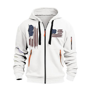 Sweat-shirts pour hommes en molleton doux, style nouveau, design optimal, vente en gros, personnalisables, fermeture éclair intégrale - Product Image 5