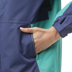 Chubasquero de lona impermeable Premium para hombre, chaqueta de invierno de alta calidad, diseño con capucha y cremallera completa, Formal ligero de Color sólido - Product Image 5