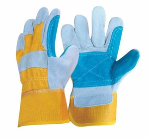 Gants de soudage en cuir de vachette fendu personnalisés et résistants aux coupures fabriqués au Pakistan pour la protection des mains et le nettoyage ménager - Product Image 5
