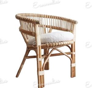 Muebles de exterior, sillas de jardín, patio, moderno sillón de bambú y ratán, sillas elegantes para el hogar, Hotel, interior, exterior, restaurante - Product Image 4