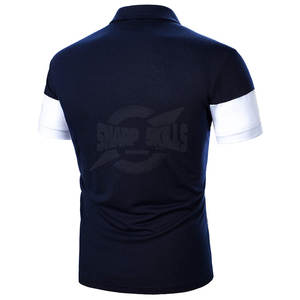 เสื้อยืดโปโลแห้งเร็วสำหรับผู้ชายดีไซน์เฉพาะขนาดใหญ่พิเศษผ้าถักมาใหม่ - Product Image 3