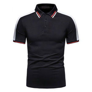 Camisa de golf Polo de algodón para hombre de talla grande de alta calidad de lujo con patrón de precio superventas camisetas de golf para hombre - Product Image 6