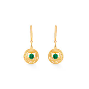Pendientes de Oro de 18k con Perla, Diamante y Ópalo - Joyería de Fiesta con Diseño de Estrella y Luna - Product Image 3