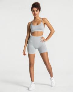 Personalizado gimnasio deporte fitness entrenamiento sin costuras ácido encubierto Scrunch corto mujeres suave entrenamiento mallas Fitness trajes Yoga pantalón - Product Image 6