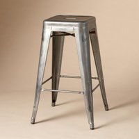 Lite Tabouret de bar portable au design polyvalent Tabouret en métal sans dos à hauteur de bar