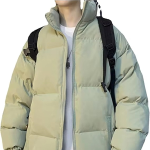 <b>Men's</b> Waterproof Windproof Breathable Eco-Friendly Lightweight Puffer <b>Jacket</b> Winter Ski Parka Warm Hood Fleece <b>Pullover</b> Closure - Product Image 1