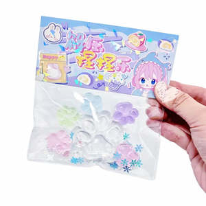 Juguete Sensorial Antiestrés de Silicona Fluorescente con Diseño de Pata de Gato para Aliviar la Ansiedad y el Estrés - Product Image 1