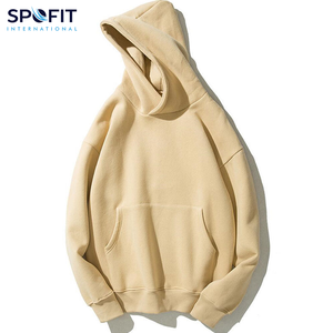 Sweats à capuche d'hiver décontractés pour hommes Prix de gros Logo personnalisé imprimé de haute qualité 100% Cotton Heavyweight Oversized Boxy Hoodies - Product Image 4