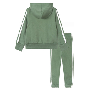 Chándales con cremallera de manga larga de otoño para exteriores hechos a medida, chándal de dos piezas para niños, chándal con cremallera para niños - Product Image 3