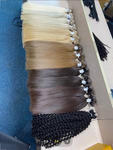 Extensions de cheveux russes trame de cheveux humains doublement étirés extensions de cheveux humains doublement étirés - Product Image 5