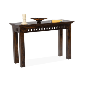 Elegante mesa de consola Kuber, mesa de centro de madera maciza con diseño elegante para sala de estar, muebles para el hogar - Product Image 6