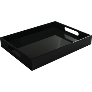 Eco-friendly Bamboo Lacquer Tray Custom Designs Available handicraft luxury black lacquer tray for home decor - Product Image 3