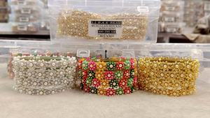 Authentic Rajwadi Bangles for Women Zinc Alloy <b>Metal</b> with Trendy Ball Pearl Main Ideal for Wedding Function and Traditional Wear - Product Image 4