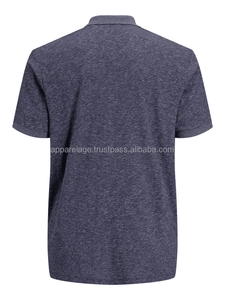 Usine directe broderie personnalisée Piqué hommes pour polo 100% Polyester coupe régulière longue imprimé anti-rides - Product Image 6