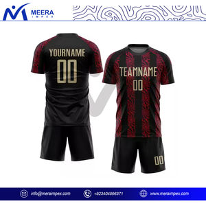 ชุดเครื่องแบบฟุตบอลของผู้ชายชุดเสื้อเจอร์ซีย์ฟุตบอลแห้งเร็วระบายอากาศได้โลโก้ตามสั่ง - Product Image 2