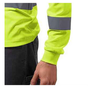 Camisa reflectante de alta visibilidad personalizada de estilo 2025, camisa reflectante personalizada de seguridad de manga completa para exteriores para hombres - Product Image 2