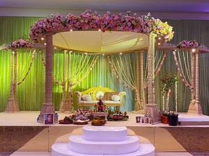 ของตกแต่งพิธีแต่งงานยอดนิยมของอินเดียโดย DST,ของตกแต่งเวทีงานแต่งงาน Jodha Mandap อินเดียและเอเชีย - Product Image 6