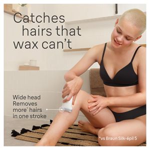Depiladora de cabeza ancha para uso en húmedo y seco, afeitadora íntima, recortadora con peine, depilación doméstica a pilas, pinza para depilación para uso en RV - Product Image 4