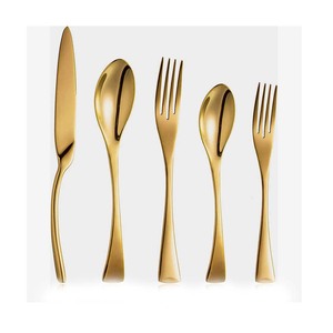 Ensemble de couverts de mariage pour hôtel avec poignée lourde en acier inoxydable personnalisé avec logo de couleur personnalisée - Product Image 5