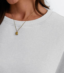 Sudadera de Cuello Redondo de Moda, 100% Algodón, Corte Regular, Felpa, Impermeable, Ecológica, Sudadera con Capucha de Invierno para Calle - Product Image 4