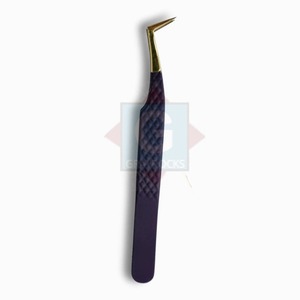 Pinzas de pestañas de acero inoxidable Premium de alta calidad Instrumentos de belleza para pinzas de extensión - Product Image 2