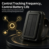 Guptomes S6 Localizador GPS para Ganado IP67 Scout Solar, Localizador GPS Inteligente para Vacas 4G LTE, Dispositivo de Rastreo de Largo Alcance, Resistente al Agua, Sin Cuota Mensual