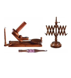 Enrollador de bolas de hilo operado a mano grande para tejer ganchillo y regalos de punto natural de alta resistencia Swift Center Pull - Product Image 1