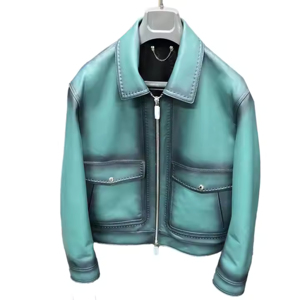 2025 Cactus maïs pomme plante veste en cuir végétalien BIO à base écologique dégradable en cuir veste imperméable - Product Image 1