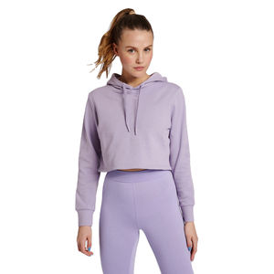 Nuevo estilo de las mujeres Crop Top Hoodies Más vendidos Etiqueta personalizada Calidad Premium Venta caliente Hecho en fábrica Mujeres Crop Top Hoodies - Product Image 1