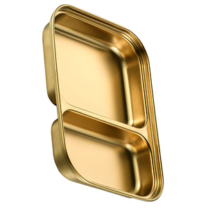 Plateau de service en bois d'acacia au design moderne avec bols en métal amovibles, parfait pour les fêtes et les événements à un prix abordable - Product Image 6