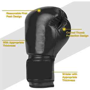 2025 gants de boxe MMA personnalisés gants en cuir PU de haute qualité 8oz caractéristiques imperméables du pakistan - Product Image 3