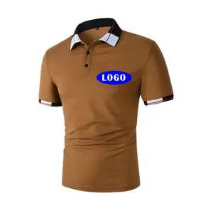 Polo t-shirt promozionale abbigliamento uomo Polo t shirt polo in cotone pettinato t-shirt con colletto di bell'aspetto per uomo made in india