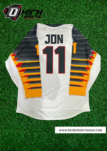 Servicio OEM, Jersey de Hockey Reversible Personalizado de Alta Calidad, Poliéster/Algodón, Ropa de Hockey sobre Hielo, Bordado con Nombre del Equipo, Transferencia Térmica - Product Image 5