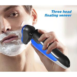 Afeitadora Eléctrica Recargable 4 en 1 para Hombre, Rotatoria, Húmeda/Seca, con Cepillo de Limpieza Facial, Impermeable IPX7, para Uso Facial - Product Image 4