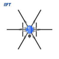 Drone industriel professionnel EFT E620P 6 axes 20L pliable / à grande charge utile, cadre pour drone agricole / de protection des plantes