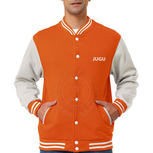 Confortable hiver chaud hommes Letterman veste d'hiver toile col montant avant Logo coupe-vent de haute qualité à prix raisonnable - Product Image 1